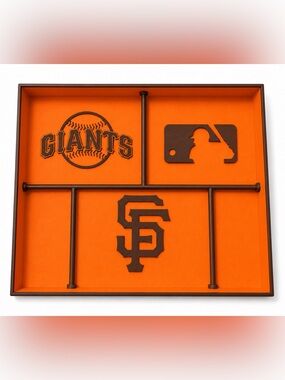 San Francisco Giants MLB Pocket Dump Tray - For Keys, Wallet, Money, Etc